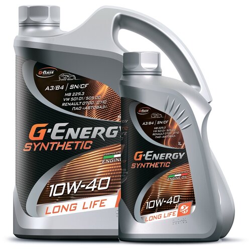фото Масло g-energy synthetic long life 10w-40 4л+1л в подарок!
