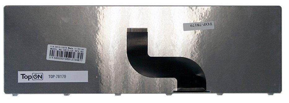 Клавиатура для ноутбука Acer Aspire 5810 5810T 5410T 5820TG 5536 5738 5739 5551 Series Плоский Enter Черная без рамки PN NSK-AL10R