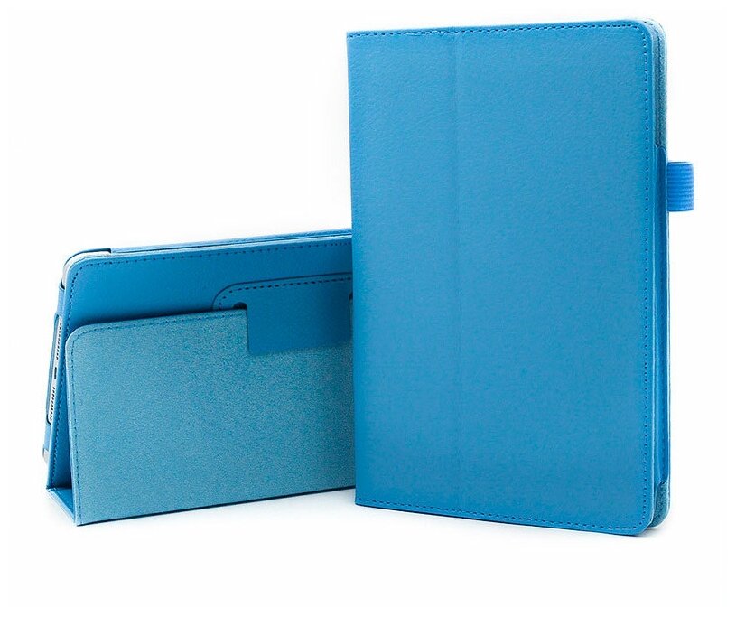 Чехол книжка для планшета Apple iPad Mini 6 (8.3" 2021) кожаная (голубой)