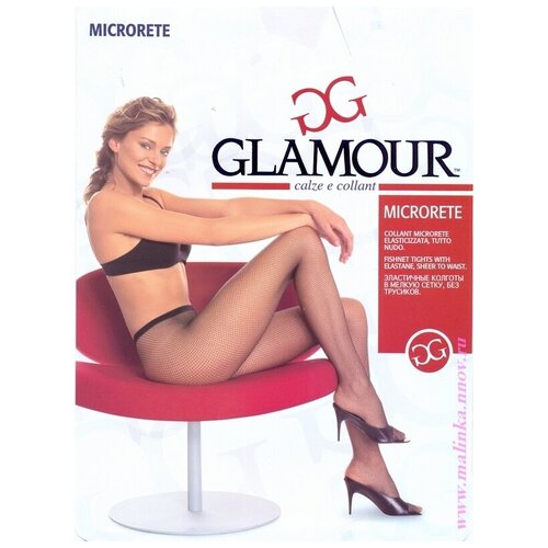 колготки glamour microrete collant размер 2 бежевый Колготки Glamour Microrete Collant, черный