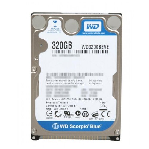 Жесткий диск 320Gb 25 5400rpm бу 125000₽