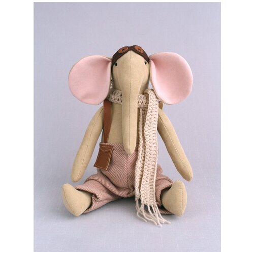 фото Набор для шитья игрушки "слон пилот луи" арт ткани