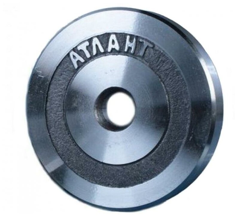 Диск металлический атлант вес 0,5 кг диаметр 26мм