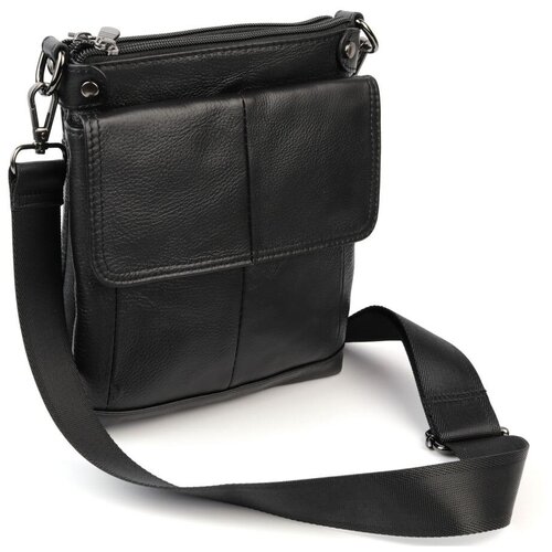 фото Мужская кожаная сумка через плечо p0223s браун piove