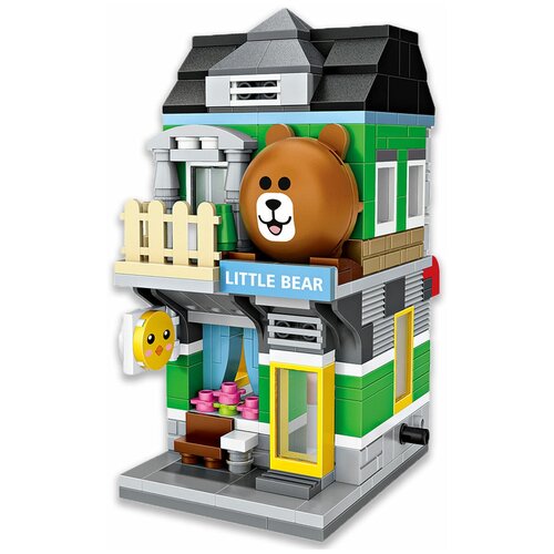 Конструктор LOZ mini Магазин маленького Мишки 431 деталь NO. 1630 Little bear store Street mini Series