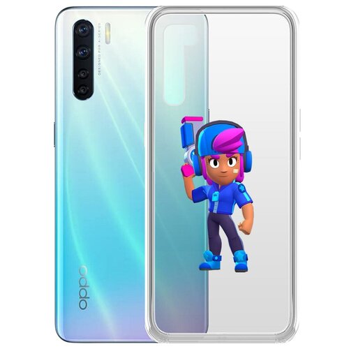 фото Чехол-накладка clear case brawl stars-звёздная шелли для oppo a91/f15 krutoff group