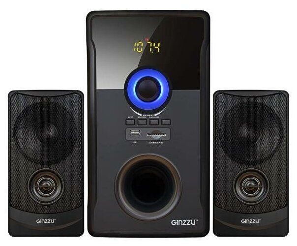 Ginzzu GM-426, Акустическая система 2.1, 60W/BT/USB/SD/FM/ДУ