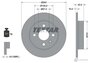 Диск тормозной задний 240x10 4 отв с покрытием PRO полный TEXTAR 92092003