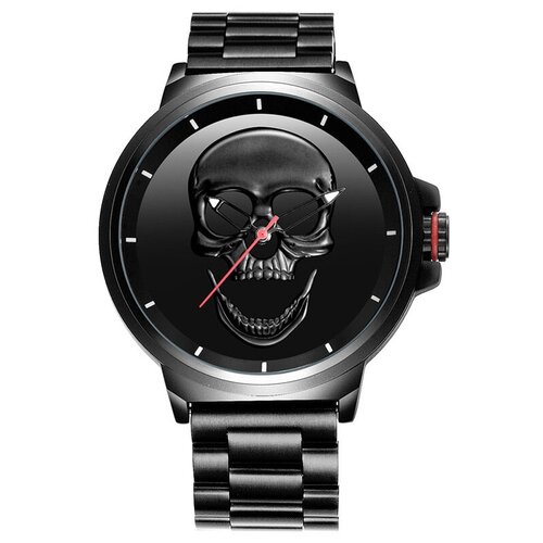фото Часы skone skull black w0120