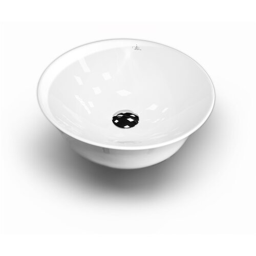 Раковина на столешницу Nilo2113, размер 425x425x125 мм. Материал фарфор, цвет белый, антигрязевое покрытие.