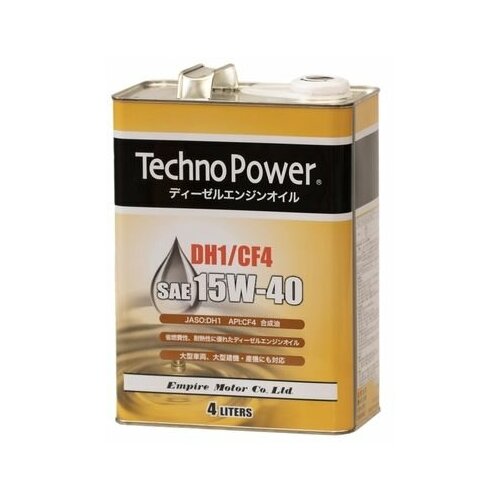 Масло моторное, синтетическое Techno Power CF4/DH1 15W40 4 литра
