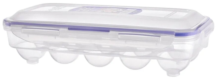 контейнер для яиц в холодильник, пластиковый "LocknLock", 10 ячеек - фотография № 1