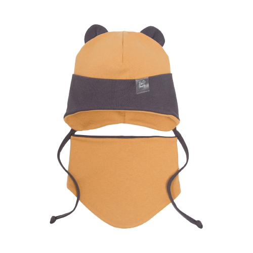 РусБубон Шапка и снуд детский, цвет коричневый, размер 47-50 см