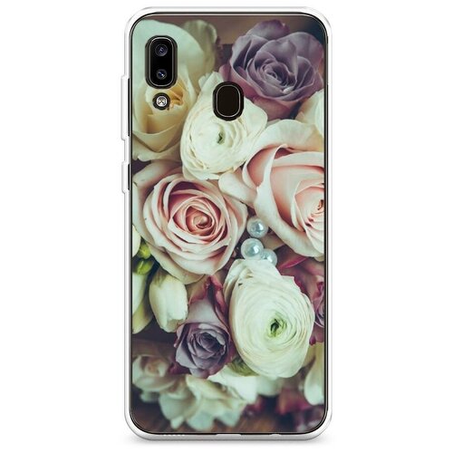 фото Силиконовый чехол "свадебный букет" на samsung galaxy a20 / самсунг галакси а20 case place
