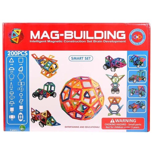 Магнитный конструктор Mag-Building 200 деталей