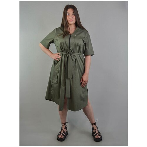 фото M a t. платье хакки (m) m_a_t_plate_khakki