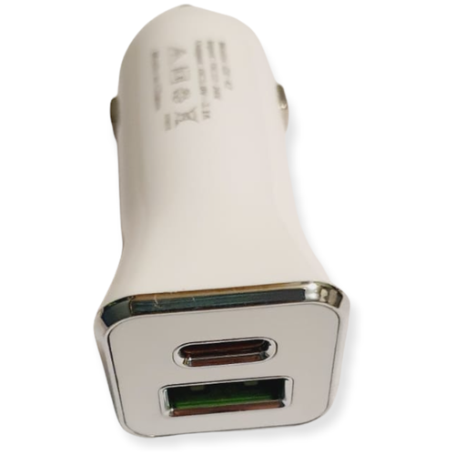 DUAL USB+Type-C, Car Fast Charger / Быстрая зарядка для авто в прикуриватель для авто