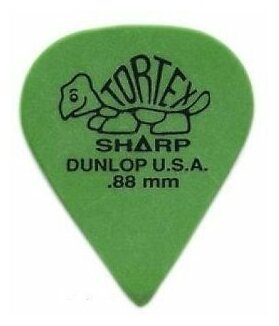 Медиатор Dunlop 412R.88 Tortex Sharp, 0.88 мм, 1 шт.