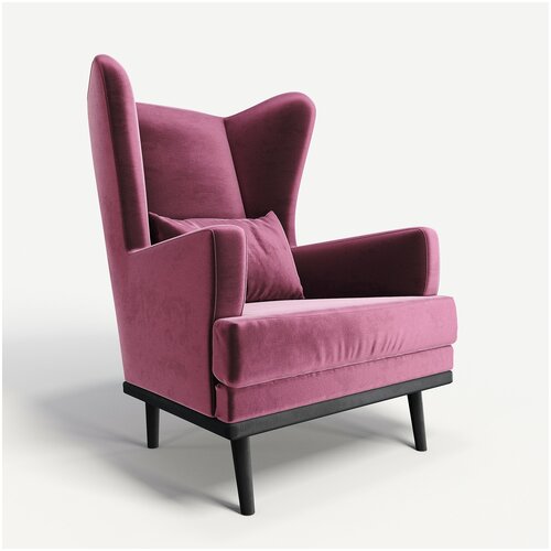 Кресло мягкое с ушами Фантазёр Z-10 на высоких ножках для отдыха, чтения книг, в гостиную, балкон, спальню, переговорную комнату.