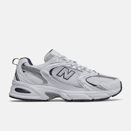 Кроссовки New Balance 530, полнота D, размер 42.5 EU, белый, серебряный