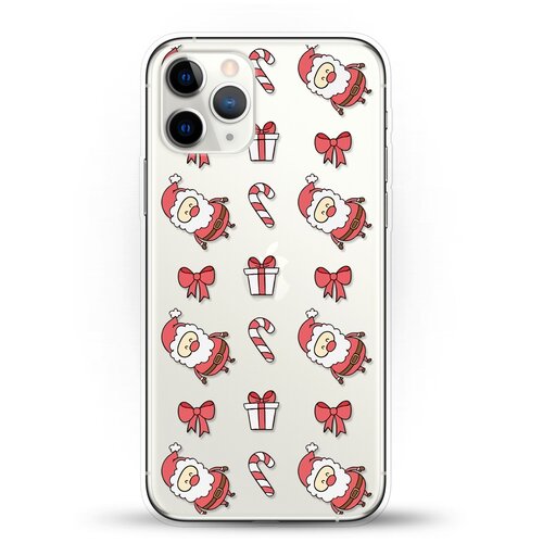 фото Силиконовый чехол новогодний "санта" на apple iphone 11 pro andy & paul