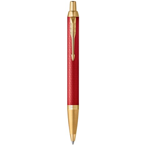 Ручка шариковая Parker IM Premium K318 2143644 Red GT M синие чернила подар. кор. ручка шариковая parker im premium red gt корпус красный лак позолоченные детали синяя 2143644