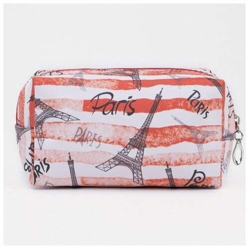 фото Косметичка на молнии, цвет красный/белый мастер к.