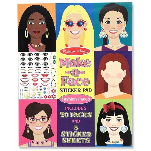 фото Melissa&doug набор стикеров "лица" melissa & doug