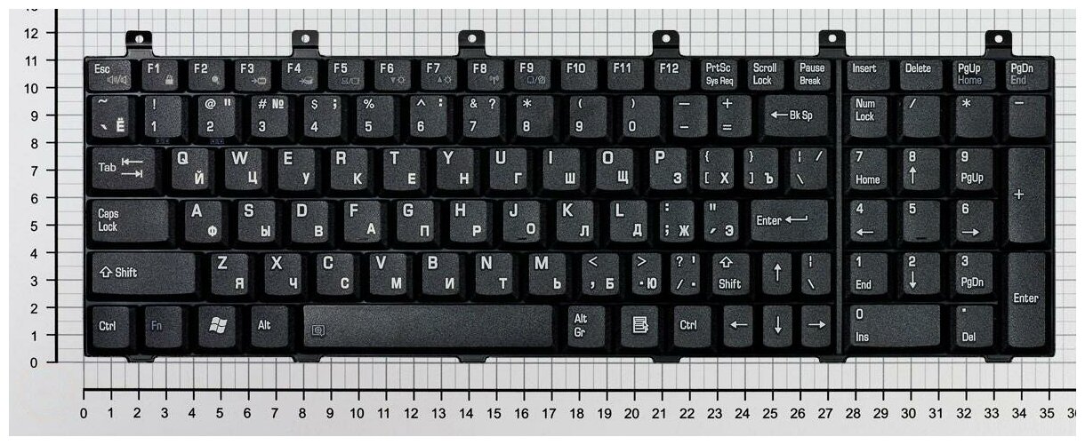 Клавиатура для ноутбука Toshiba Satellite P100 M60 Series Плоский Enter Черная без рамки PN MP-07A56CU-442 AEBD10I7015-RU AEBD10IU011-US