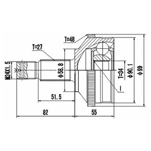 ШРУС Dynamatrix-Korea DCV810059