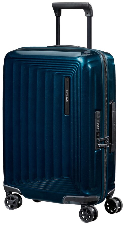 Чемодан Samsonite, 38 л, размер S, синий