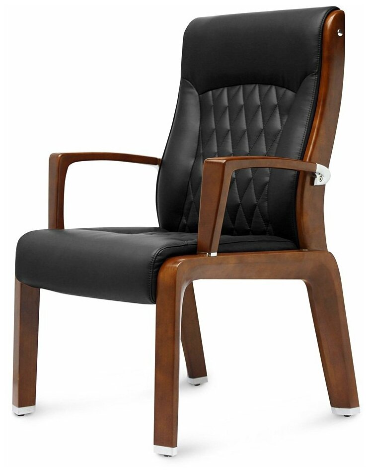 Кресло руководителя ТМ дэфо BOND X CF, экокожа, черный
