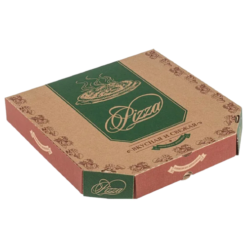 Коробка для пиццы 35х35, 100 шт, Вкусная и свежая
