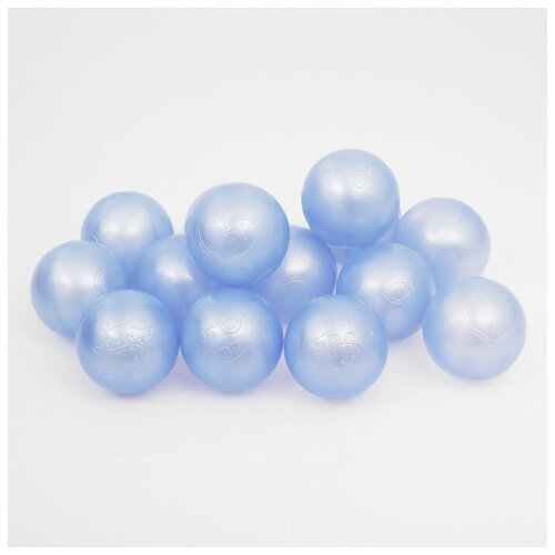 Набор шаров для сухого бассейна 500 шт, цвет: голубой перламутр