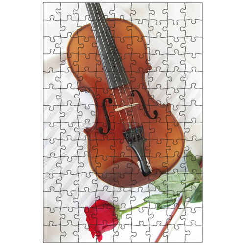 фото Магнитный пазл 27x18см."классический, древесина, инструмент" на холодильник lotsprints