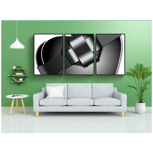 фото Набор модулных постеров для интерьера "чернить, сердце, валентинка" 60x90 см. в тубусе, без рамки lotsprints