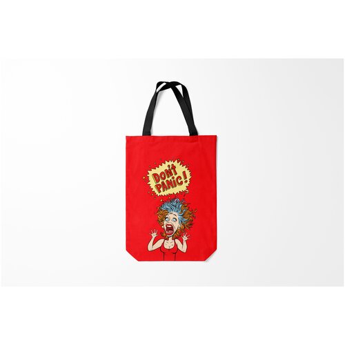фото Сумка-шоппер / 31х42 см / девушкам / прикольные dont panic burnettie