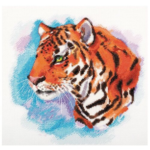panna акварельный тигр j 7332 Набор для вышивания PANNA арт. J-7332 Акварельный тигр 25х25 см