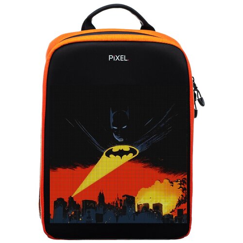 Рюкзак PIXEL PLUS Orange оранжевый (LED-экран 25*25 px, 16,5 млн цветов, 16 л полиэстер)