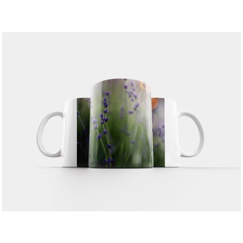 фото Кружка "лаванда, цветок, зеленый" 320 мл lotsprints
