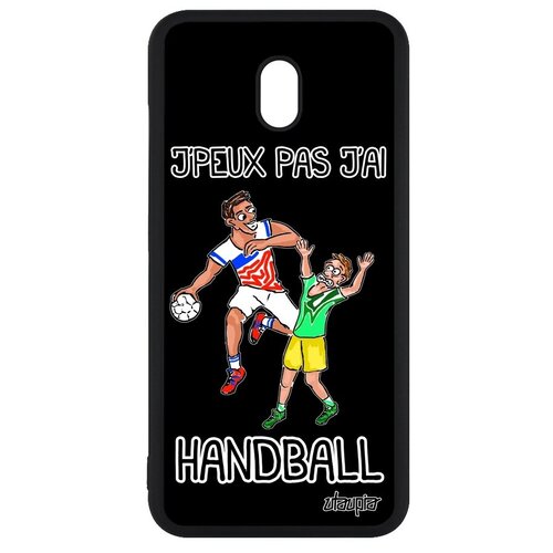 фото Красивый чехол на смартфон // xiaomi redmi 8a // "не могу - у меня гандбол!" крутой шутка, utaupia, черный