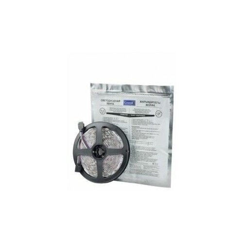 Светодиодная лента General 12V 14.4W/m 60led/m IP65 RGB гермет 5м GLS-5050-60-14.4-12-IP65-RGB, 5039