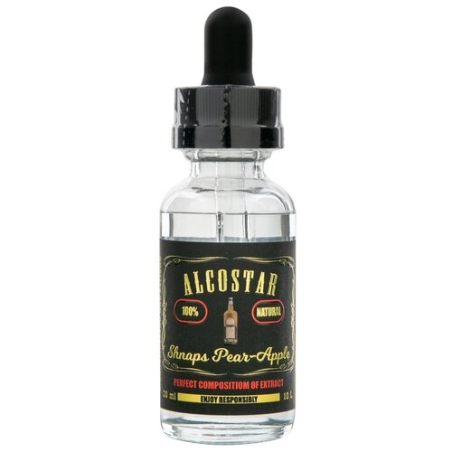 ALCOSTAR / Эссенция шнапс грушево-яблочный Shnaps Pear-Apple вкусовой концентрат (ароматизатор пищевой), 30 мл