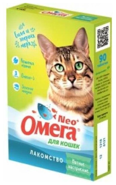 Лакомство "Омега Neo+" Мятное настроение для кошек - фотография № 6