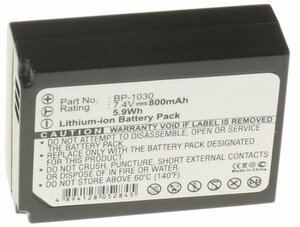 Аккумулятор iBatt iB-B1-F323 850mAh для Samsung BP1030, BP-1130,