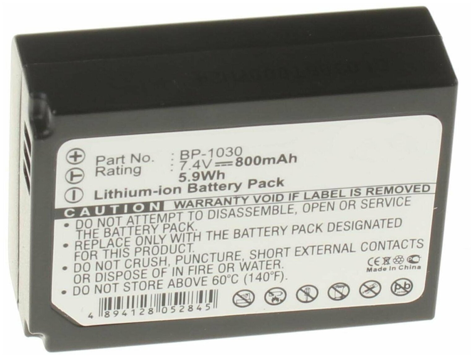 Аккумулятор iBatt iB-B1-F323 850mAh для Samsung BP1030 BP-1130