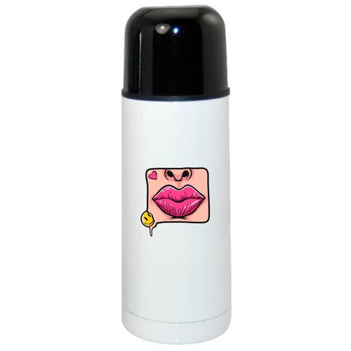 фото Термос coolpodarok илюстрация губы смайл