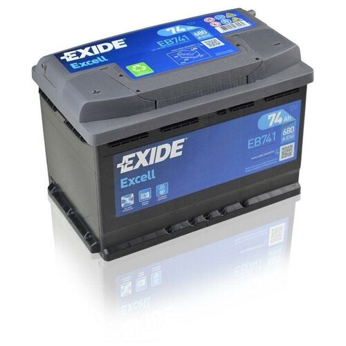 Аккумулятор автомобильный Exide Excell EB 741 6СТ-74 прям. 278x175x190