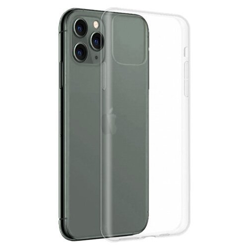 Силиконовый чехол для Apple iPhone 11 Pro Max прозрачный 1.0 мм чехол apple силиконовый для iphone 11 pro max морской лёд