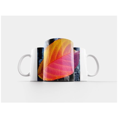 фото Кружка "листва, осень, красный" 320 мл lotsprints